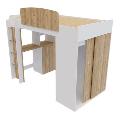 Camarote Leka 194.6x114x174.1 Duna con Escritorio y Closet - Camas y Cabeceros | Bylmo