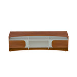 Mesa Para Tv Bewood 220cm Cedro Blanco Para Tv Hasta 86 Pulgadas Elegante Y Moderna