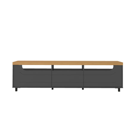 Mesa para TV Bewood 200x40x53 Roble Grafito TV hasta 75 Pulgadas - Muebles de TV | Bylmo