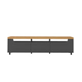 Mesa para TV Bewood 200x40x53 Roble Grafito TV hasta 75 Pulgadas - Muebles de TV | Bylmo
