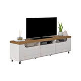 Mesa Para Tv Bewood 200cm Mpd Roble Y Grafito Para Tv Hasta 75 Pulgadas - Muebles de TV | Bylmo