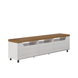 Mesa Para Tv Bewood 200cm Mpd Roble Y Grafito Para Tv Hasta 75 Pulgadas - Muebles de TV | Bylmo