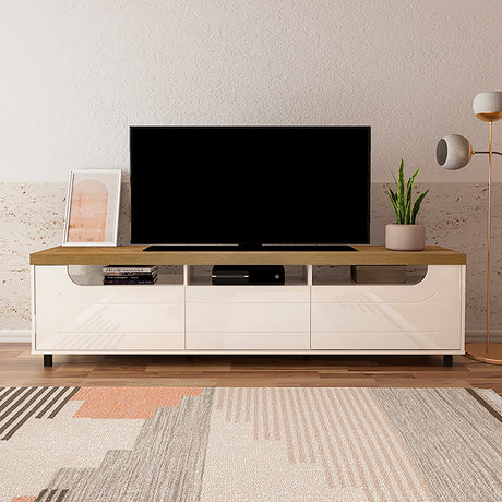 Mesa Para Tv Bewood 200cm Mpd Roble Y Grafito Para Tv Hasta 75 Pulgadas - Muebles de TV | Bylmo