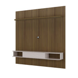 Panel de TV Bewood para TV Hasta 75 Pulgadas Pino y Blanco Moderna - Muebles de TV | Bylmo