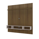 Panel de TV Bewood para TV Hasta 75 Pulgadas Pino y Blanco Moderna - Muebles de TV | Bylmo