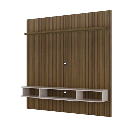 Panel de TV Bewood para TV Hasta 75 Pulgadas Pino y Blanco Moderna - Muebles de TV | Bylmo