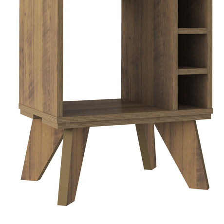 Bar Bajo Stelar Pino Retro 45 cm con Espacio para Botellas - Bares | Bylmo