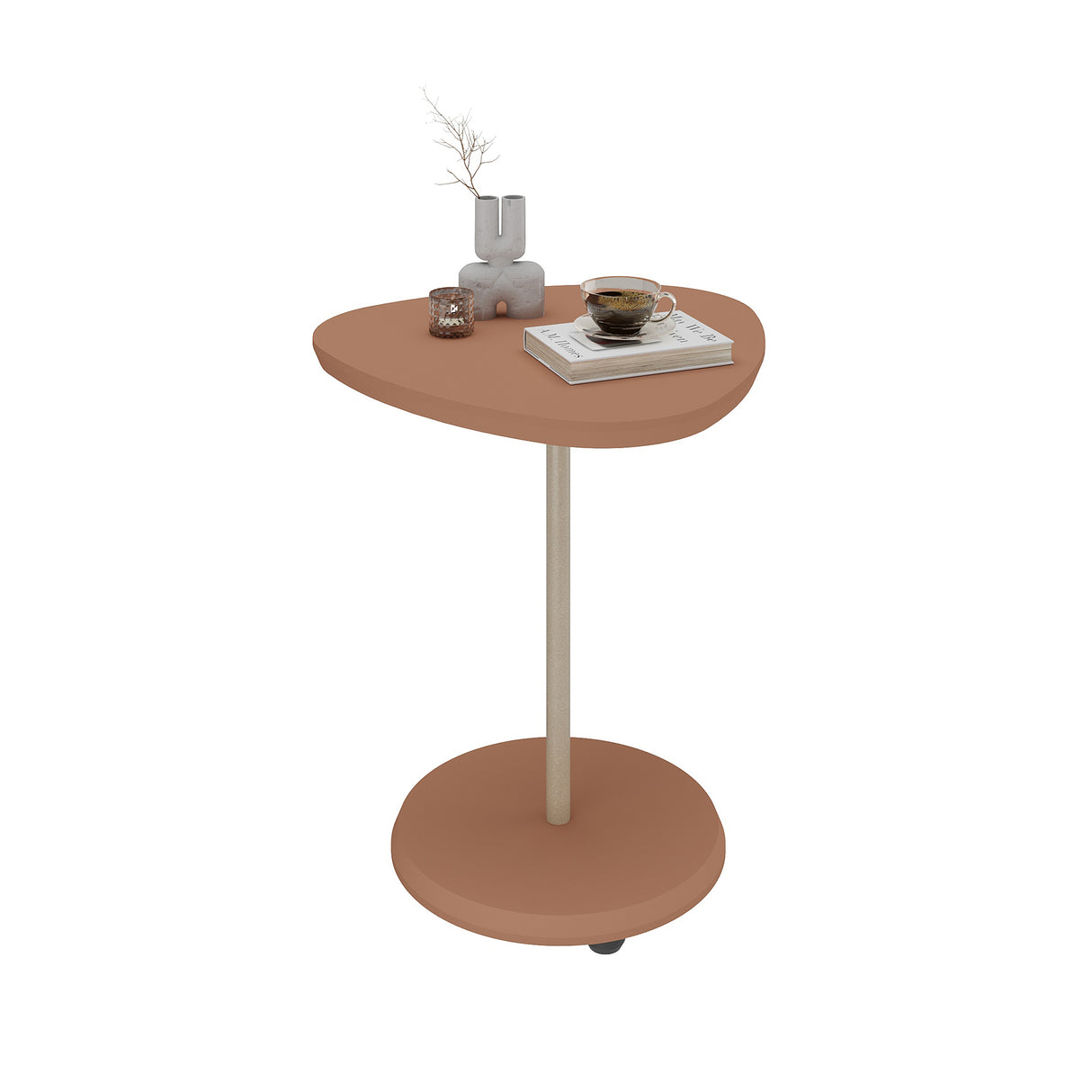 Mesa Auxiliar Aurora Compacta 45 Cm Rosa - Mesas Auxiliares | Bylmo