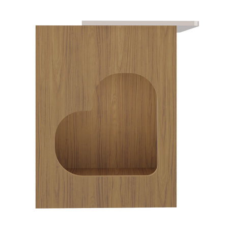 Mesa Auxiliar Petsgrove 2 En 1 Roble Y Blanco - Muebles para Mascotas | Bylmo