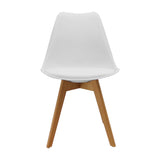 Kit x 2 Sillas Comedor Joly Modernas Blanco 49 cm - Sillas y Butacos | Bylmo