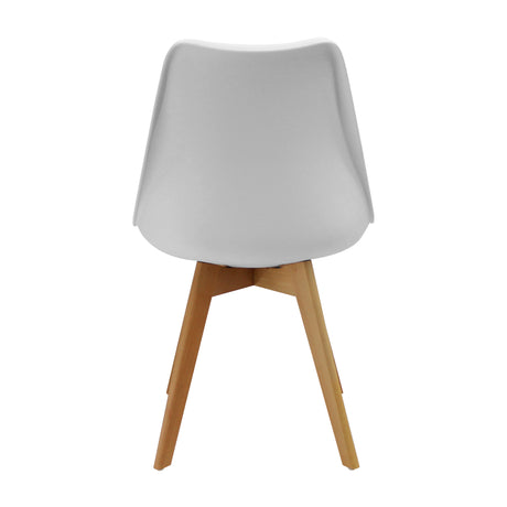 Kit x 2 Sillas Comedor Joly Modernas Blanco 49 cm - Sillas y Butacos | Bylmo