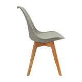 Kit x 2 Sillas Comedor Joly Gris Elegante y Moderno 49 cm - Sillas y Butacos | Bylmo