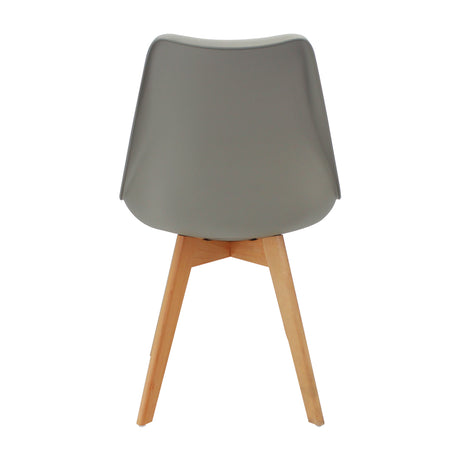 Kit x 2 Sillas Comedor Joly Gris Elegante y Moderno 49 cm - Sillas y Butacos | Bylmo