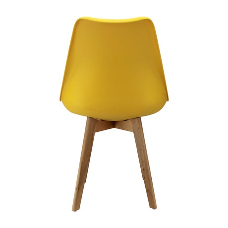 Kit x 2 Sillas Comedor Joly Modernas Amarillo Elegancia 49 cm - Sillas y Butacos | Bylmo