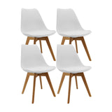 Kit x 4 Sillas Comedor Joly Blanco Moderno Elegante 49 cm - Sillas y Butacos | Bylmo