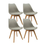 Kit x 4 Sillas Comedor Joly Gris Elegancia 49 cm - Sillas y Butacos | Bylmo