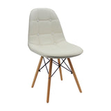 Kit x 2 Sillas Comedor DKR Botones 44 cm Blanco - Sillas y Butacos | Bylmo