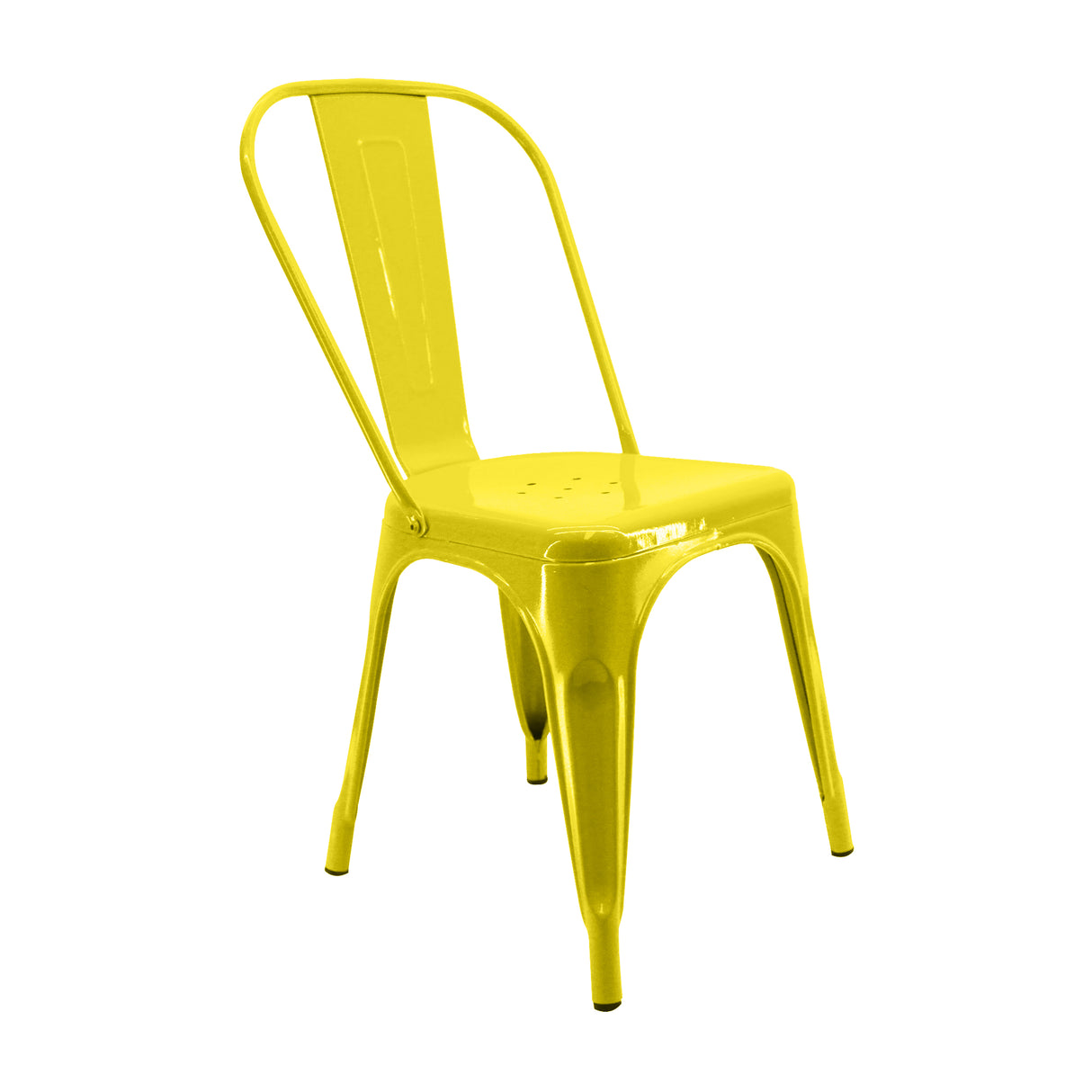 Silla de Comedor Titan Tolix Amarillo 36x86cm Moderna - Sillas y Butacos | Bylmo
