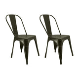 Kit X 2 Sillas De Comedor Titan Tolix Bronce Moderna 36 Cm - Sillas y Butacos | Bylmo