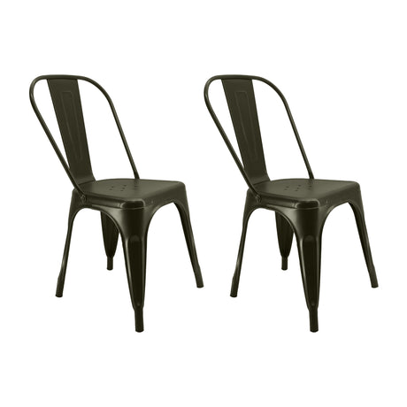 Kit X 2 Sillas De Comedor Titan Tolix Bronce Moderna 36 Cm - Sillas y Butacos | Bylmo