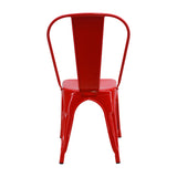 Kit X 2 Sillas De Comedor Titan Rojo 36cm Metal Moderno - Sillas y Butacos | Bylmo
