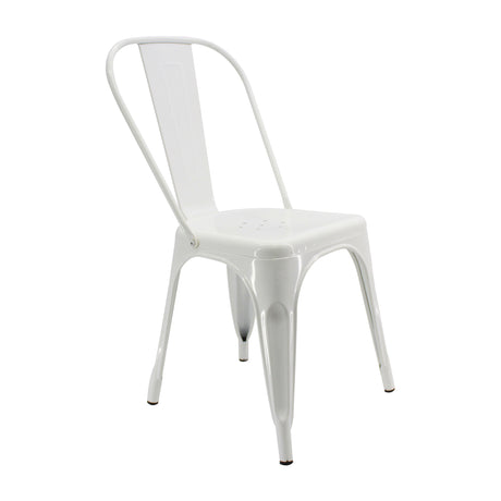 Kit x 4 Sillas de Comedor Tolix Titan 36x35.5 Blanco Moderna - Sillas y Butacos | Bylmo