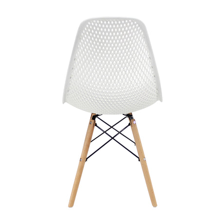 Kit x 2 Sillas Comedor Colmeia DSW Blanca 46.5 cm Moderno - Sillas y Butacos | Bylmo