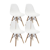 Kit x 4 Sillas Comedor Colmeia Blanco Moderno Polipropileno 46.5 cm - Sillas y Butacos | Bylmo