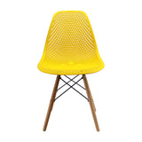 Kit x 4 Sillas Comedor Colmeia Amarillo Moderno Polipropileno 46.5 cm - Sillas y Butacos | Bylmo