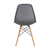 Kit x 4 Sillas Comedor Colmeia Gris Polipropileno 46.5 cm - Sillas y Butacos | Bylmo