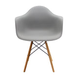 Silla de Comedor DKR Eames Gris 1 Silla Moderna Polipropileno 62 cm - Sillas y Butacos | Bylmo