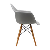 Silla de Comedor DKR Eames Gris 1 Silla Moderna Polipropileno 62 cm - Sillas y Butacos | Bylmo