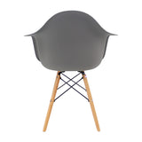 Silla de Comedor DKR Eames Gris 1 Silla Moderna Polipropileno 62 cm - Sillas y Butacos | Bylmo