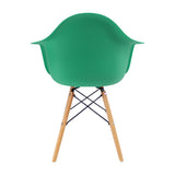 Silla de Comedor DKR Eames Verde Menta Moderna con Brazos 62 cm - Sillas y Butacos | Bylmo