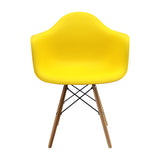 Kit x 2 Sillas Comedor DKR Eames Polipropileno Amarillo Moderno 62 cm - Sillas y Butacos | Bylmo