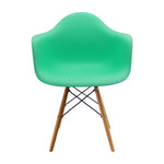 Kit X 2 Sillas Comedor Dkr Eames 62 Cm Polipropileno Verde Menta