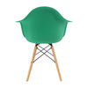 Kit X 2 Sillas Comedor Dkr Eames 62 Cm Polipropileno Verde Menta