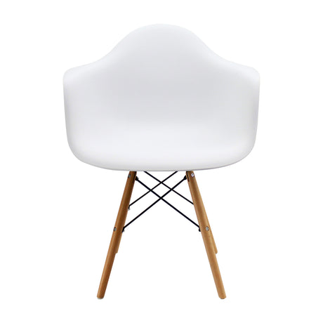 Kit x 4 Sillas Comedor DKR Eames Moderno Polipropileno Blanco 62 cm - Sillas y Butacos | Bylmo