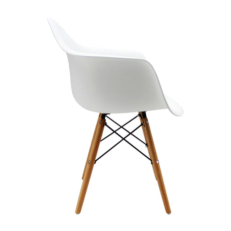 Kit x 4 Sillas Comedor DKR Eames Moderno Polipropileno Blanco 62 cm - Sillas y Butacos | Bylmo
