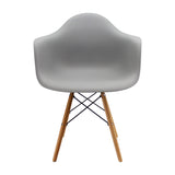 Kit x 4 Sillas Comedor DKR Eames Polipropileno Gris Moderno 62 cm - Sillas y Butacos | Bylmo