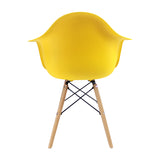 Kit x 4 Sillas Comedor DKR Eames Amarillo Confort 62 cm - Sillas y Butacos | Bylmo
