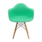 Kit x 4 Sillas Comedor DKR Eames Verde Menta 62 cm Polipropileno - Sillas y Butacos | Bylmo