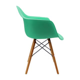 Kit x 4 Sillas Comedor DKR Eames Verde Menta 62 cm Polipropileno - Sillas y Butacos | Bylmo