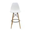 Silla Bar Dkr Eames Blanca 56 Cm Polipropileno Moderno