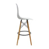 Silla Bar Dkr Eames Blanca 56 Cm Polipropileno Moderno