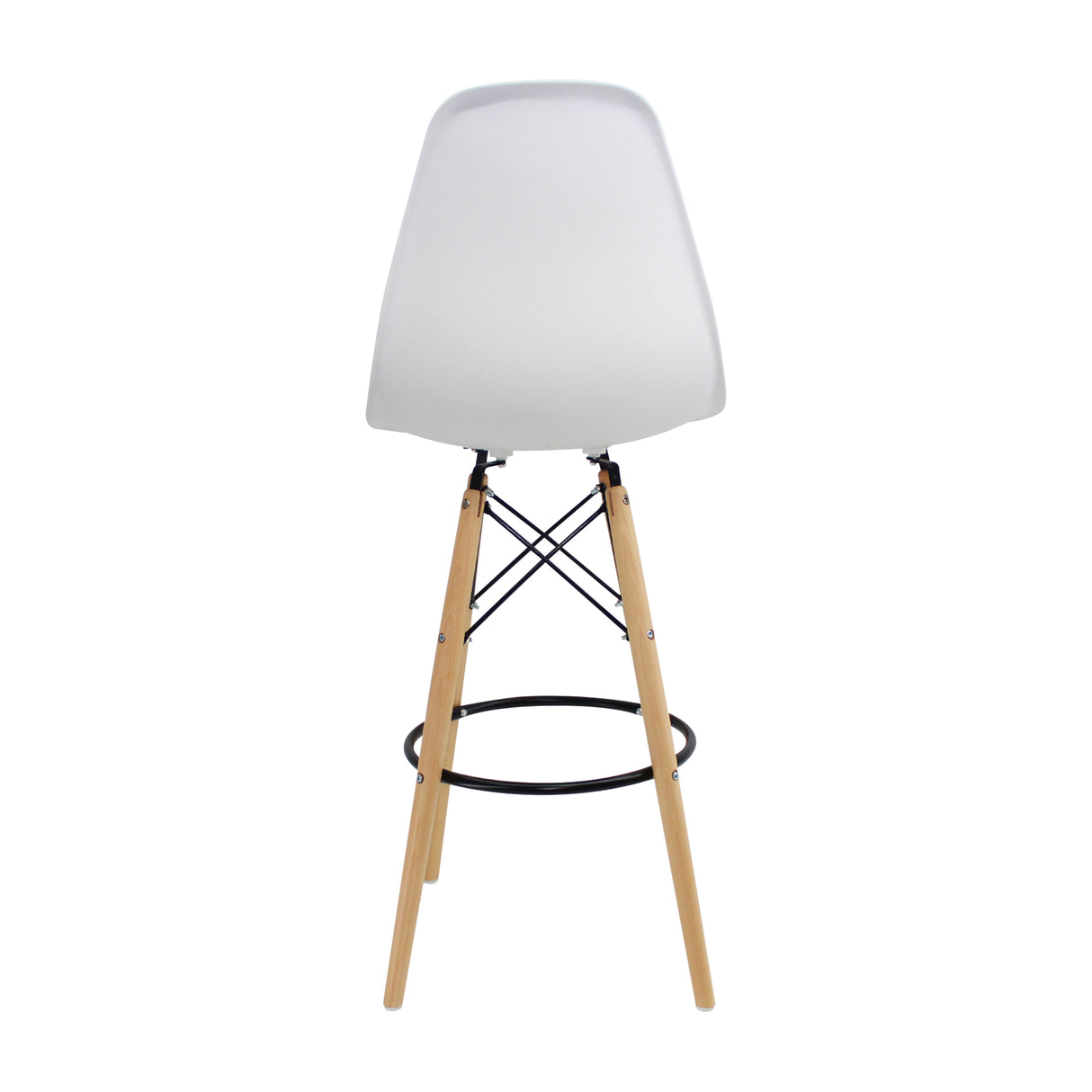 Silla Bar DKR Eames Blanca 56 cm Polipropileno Moderno. - Sillas y Butacos | Bylmo