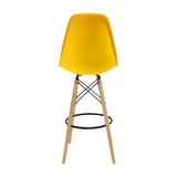 Silla Bar DKR Eames Amarillo Polipropileno Moderna 56x106cm. - Sillas y Butacos | Bylmo