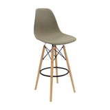 Silla Bar DKR Eames Beige Diseño Moderno Polipropileno 56 cm - Sillas y Butacos | Bylmo