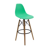 Silla Bar DKR Eames Verde Menta 56 cm Polipropileno Moderna - Sillas y Butacos | Bylmo