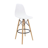 Set x 2 Sillas de Bar DKR Eames Blanco Polipropileno 56 cm - Sillas y Butacos | Bylmo